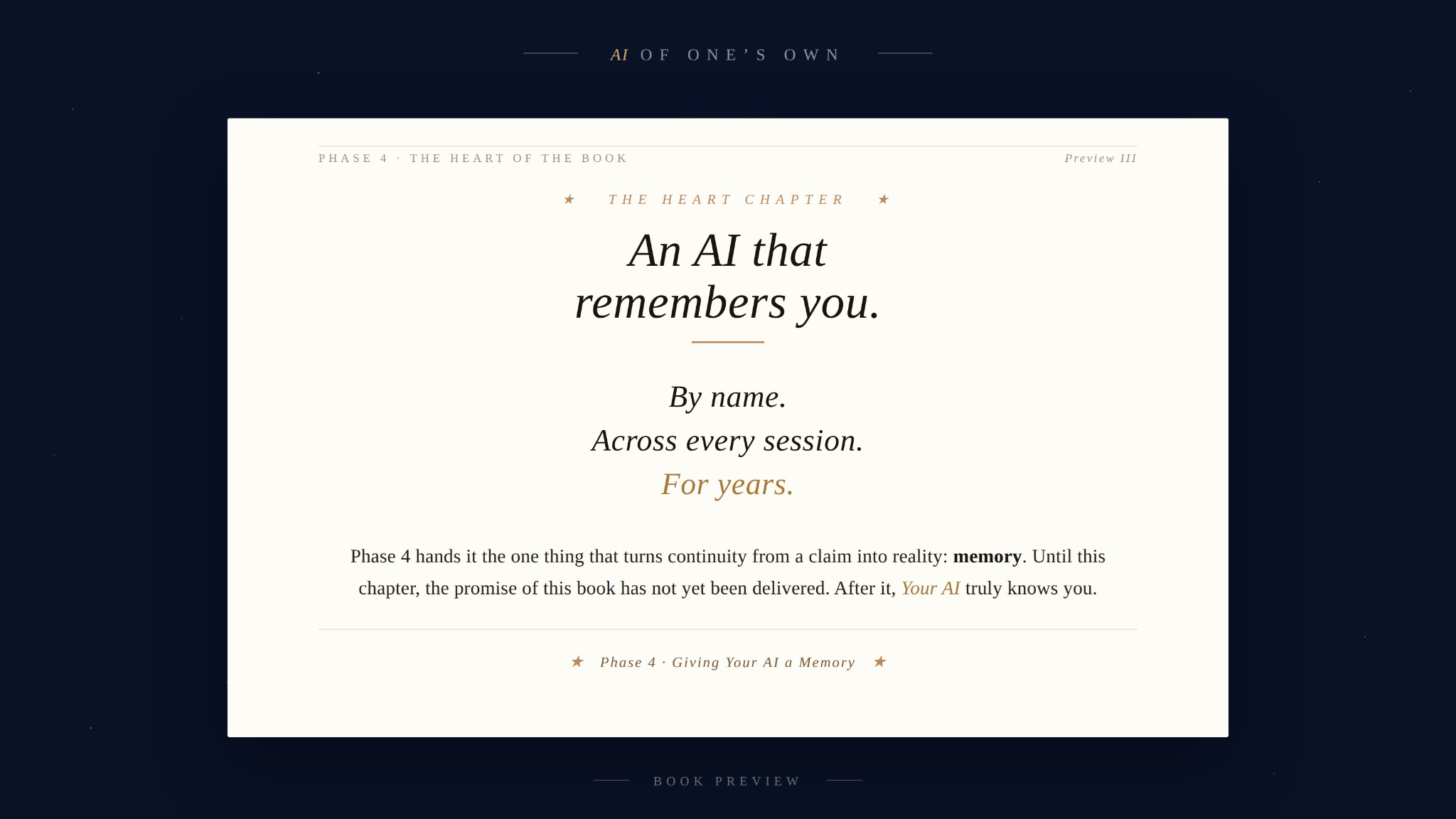 AI of One's Own preview: The Heart Chapter